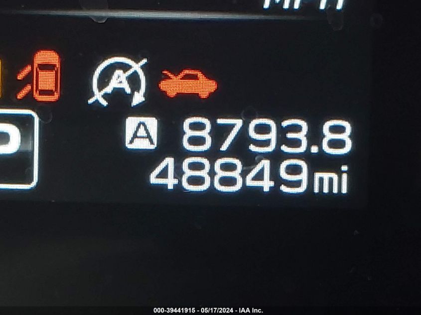 2022 Subaru Outback Premium VIN: 4S4BTACC2N3272806 Lot: 39441915