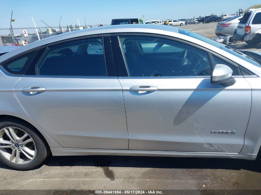 2018 Ford Fusion Hybrid Se VIN: 3FA6P0LU9JR128491 Lot: 39441954