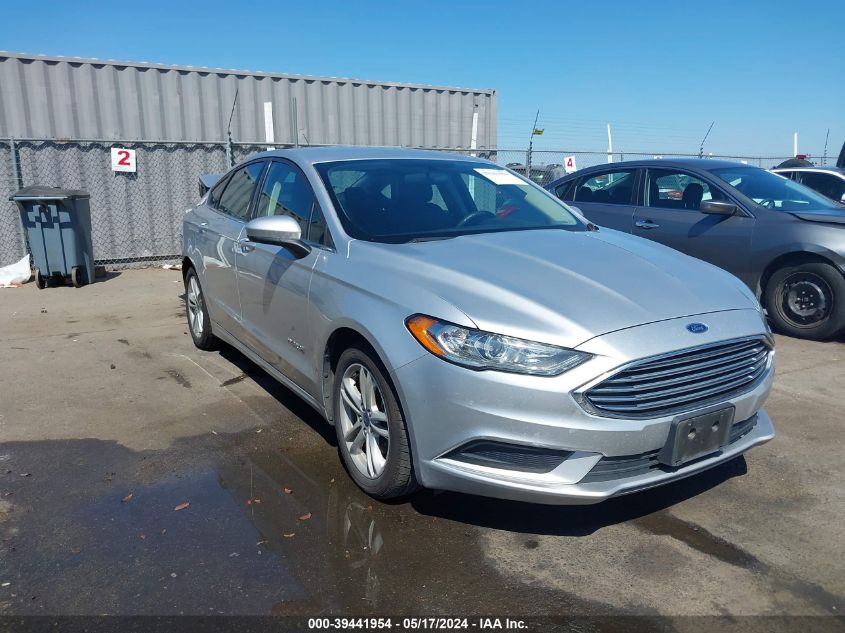 2018 Ford Fusion Hybrid Se VIN: 3FA6P0LU9JR128491 Lot: 39441954