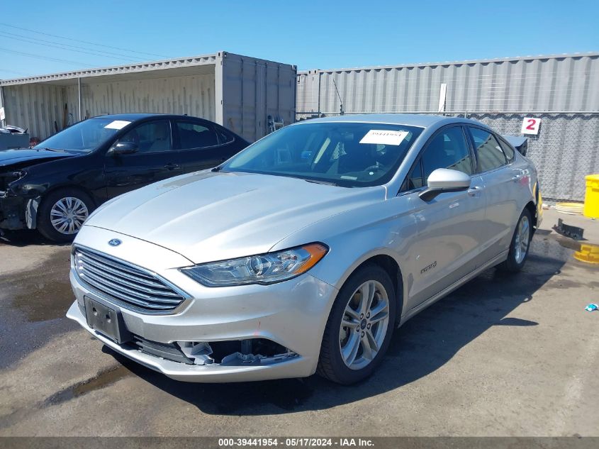 2018 Ford Fusion Hybrid Se VIN: 3FA6P0LU9JR128491 Lot: 39441954