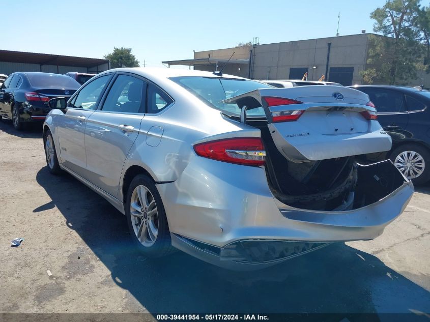 2018 Ford Fusion Hybrid Se VIN: 3FA6P0LU9JR128491 Lot: 39441954