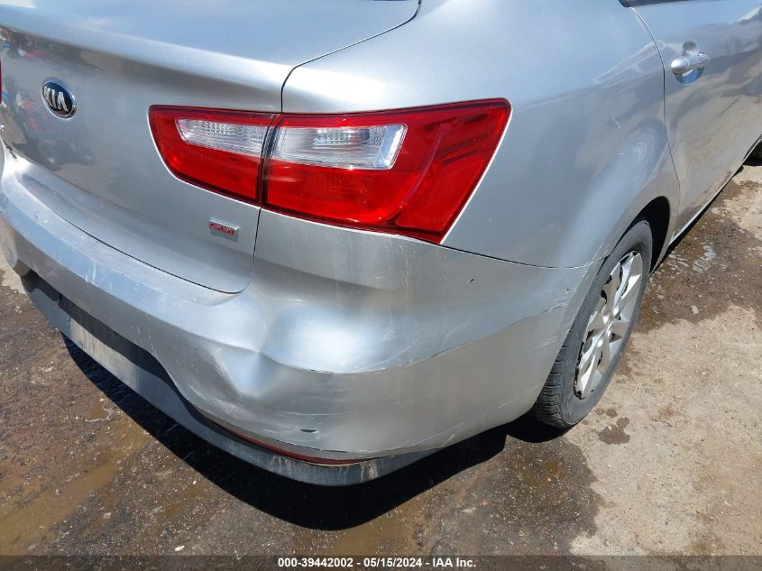 2016 Kia Rio Lx VIN: KNADM4A3XG6548176 Lot: 39442002