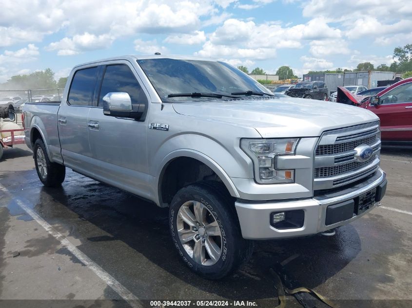 2016 FORD F-150 PLATINUM - 1FTFW1EG9GFC33371