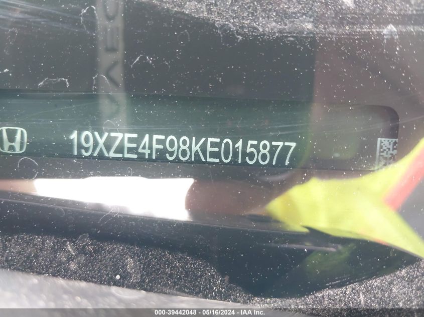 2019 HONDA INSIGHT TOURING - 19XZE4F98KE015877