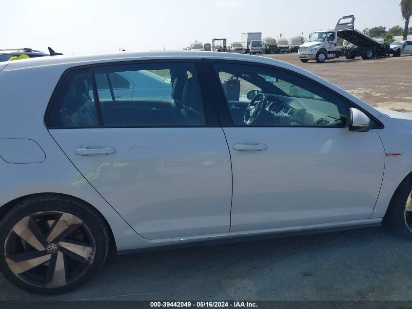 2019 Volkswagen Golf Gti 2.0T Autobahn/2.0T Rabbit Edition/2.0T S/2.0T Se VIN: 3VW5T7AUXKM030496 Lot: 39442049