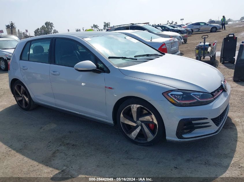 2019 VOLKSWAGEN GOLF GTI 2.0T AUTOBAHN/2.0T RABBIT EDITION/2.0T S/2.0T SE - 3VW5T7AUXKM030496