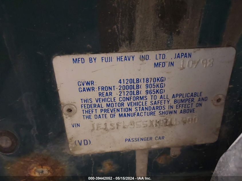 1999 Subaru Forester L VIN: JF1SF6355XH716900 Lot: 39442052