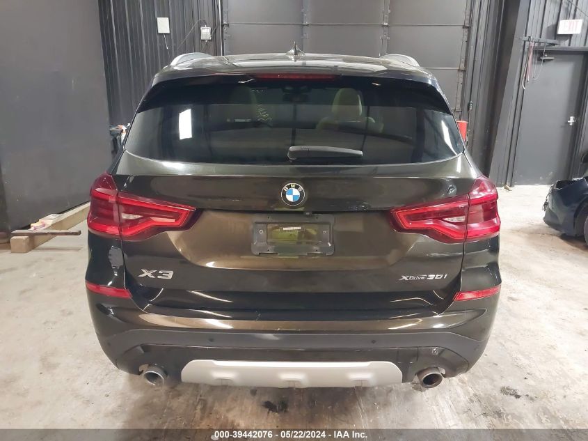 2019 BMW X3 xDrive30I VIN: 5UXTR9C58KLP97144 Lot: 39442076