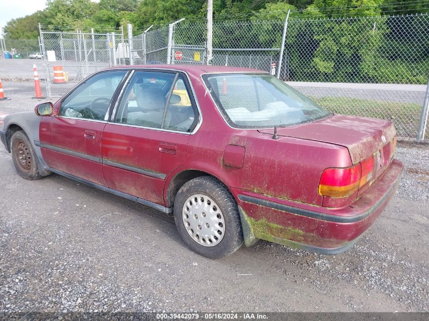 1992 Honda Accord Lx VIN: 1HGCB7558NA217027 Lot: 39442079