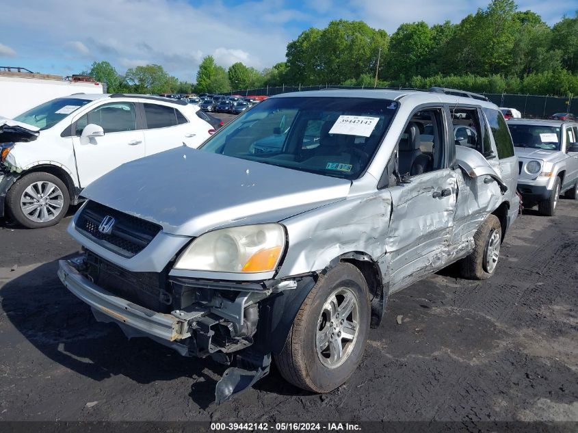 2004 Honda Pilot Ex-L VIN: 2HKYF18554H616826 Lot: 39442142