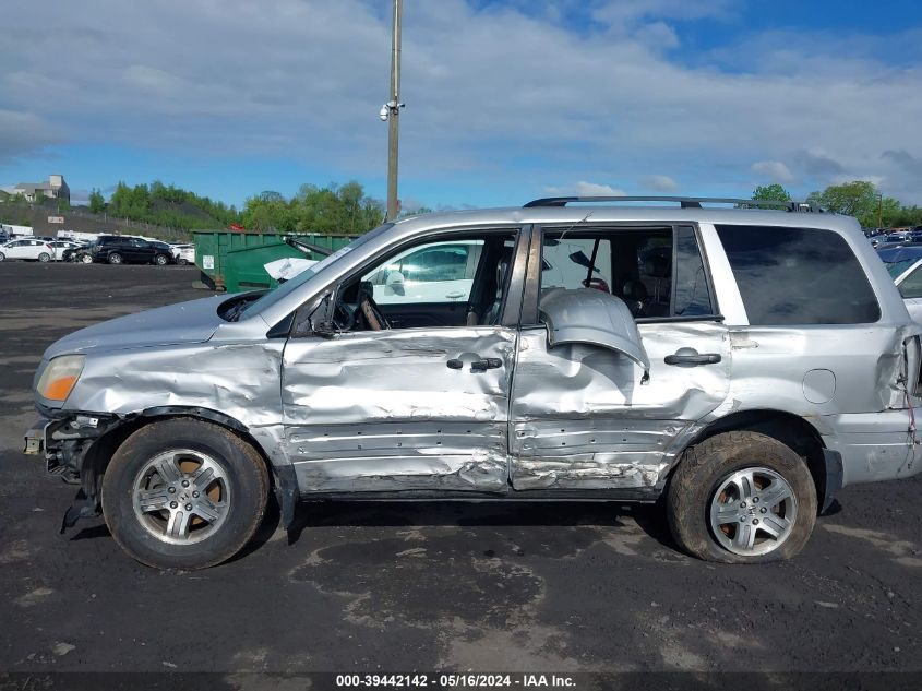 2004 Honda Pilot Ex-L VIN: 2HKYF18554H616826 Lot: 39442142