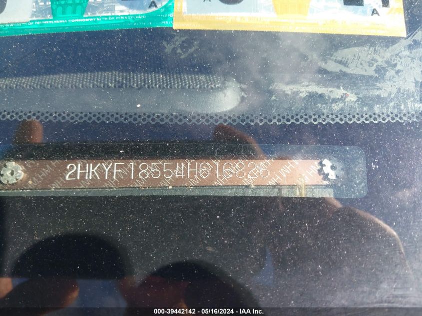 2004 Honda Pilot Ex-L VIN: 2HKYF18554H616826 Lot: 39442142