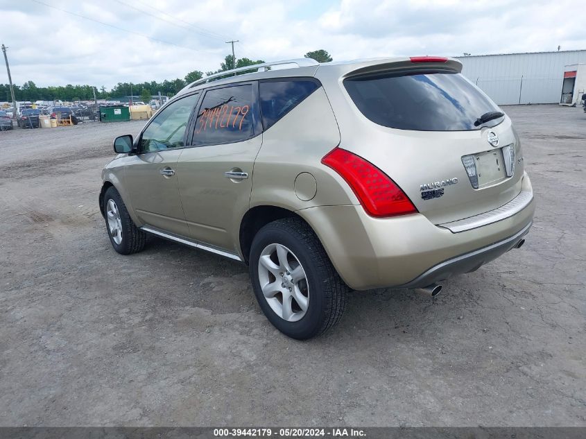 2006 Nissan Murano Se VIN: JN8AZ08W66W506316 Lot: 39442179