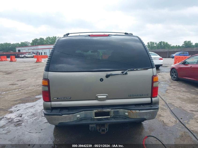 2001 Chevrolet Tahoe Lt VIN: 1GNEK13TX1R104589 Lot: 39442239