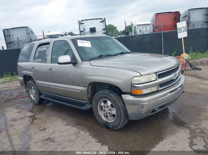 2001 Chevrolet Tahoe Lt VIN: 1GNEK13TX1R104589 Lot: 39442239