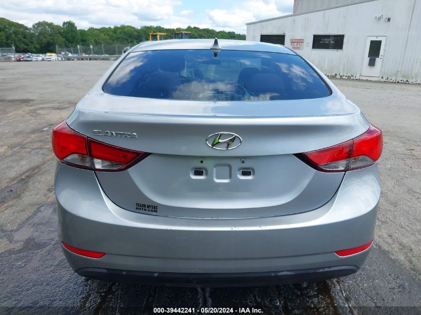 2015 Hyundai Elantra Se VIN: 5NPDH4AE1FH580253 Lot: 39442241