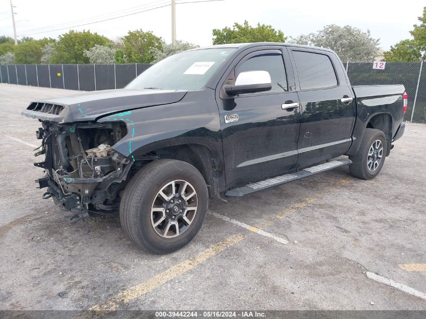 2019 Toyota Tundra 1794 5.7L V8 VIN: 5TFAY5F17KX783290 Lot: 39442244