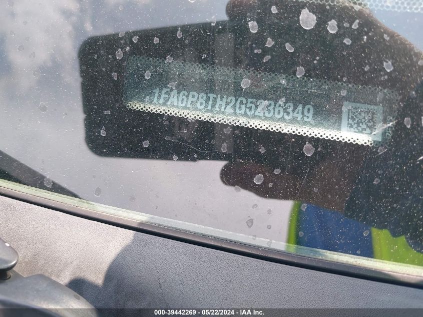 2016 Ford Mustang Ecoboost VIN: 1FA6P8TH2G5236349 Lot: 39442269