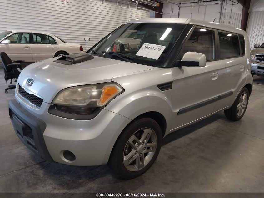 2010 Kia Soul + VIN: KNDJT2A20A7144177 Lot: 39442270