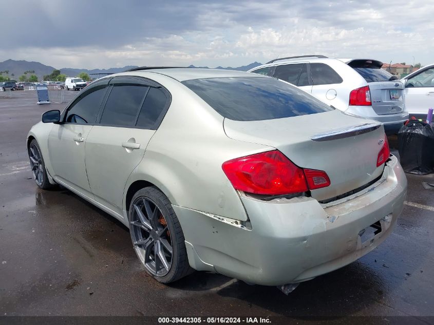 2007 Infiniti G35X VIN: JNKBV61F77M806791 Lot: 39442305