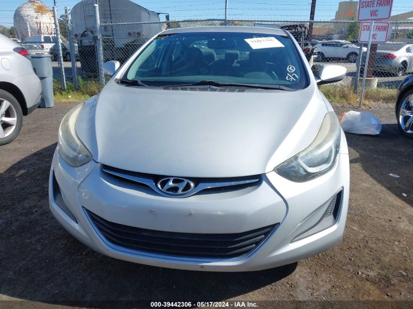 2015 Hyundai Elantra Se VIN: 5NPDH4AE9FH643051 Lot: 39442306