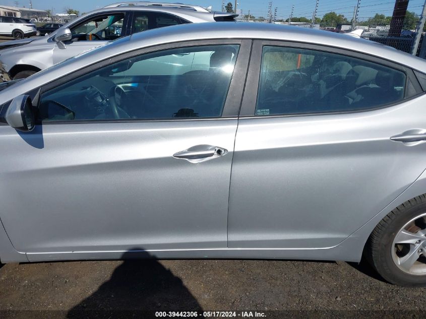 2015 Hyundai Elantra Se VIN: 5NPDH4AE9FH643051 Lot: 39442306