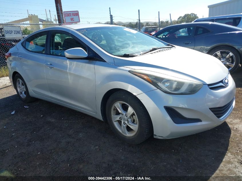 2015 Hyundai Elantra Se VIN: 5NPDH4AE9FH643051 Lot: 39442306