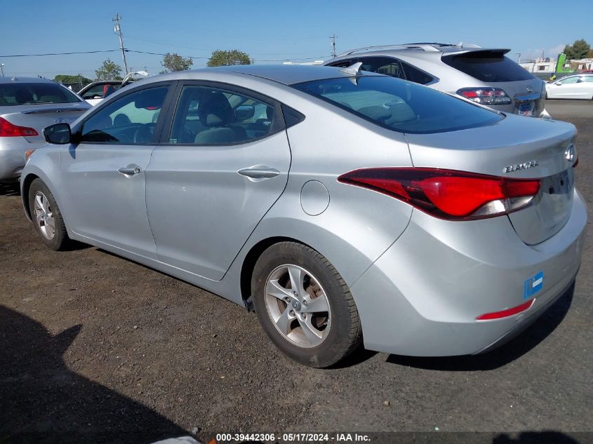 2015 Hyundai Elantra Se VIN: 5NPDH4AE9FH643051 Lot: 39442306