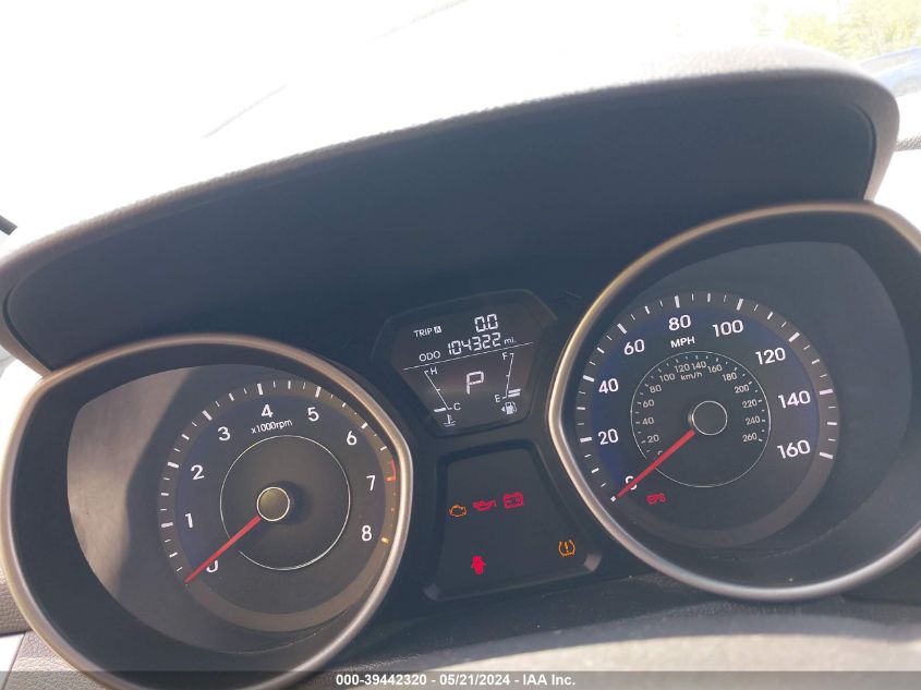 2013 Hyundai Elantra Limited VIN: 5NPDH4AE4DH249311 Lot: 39442320