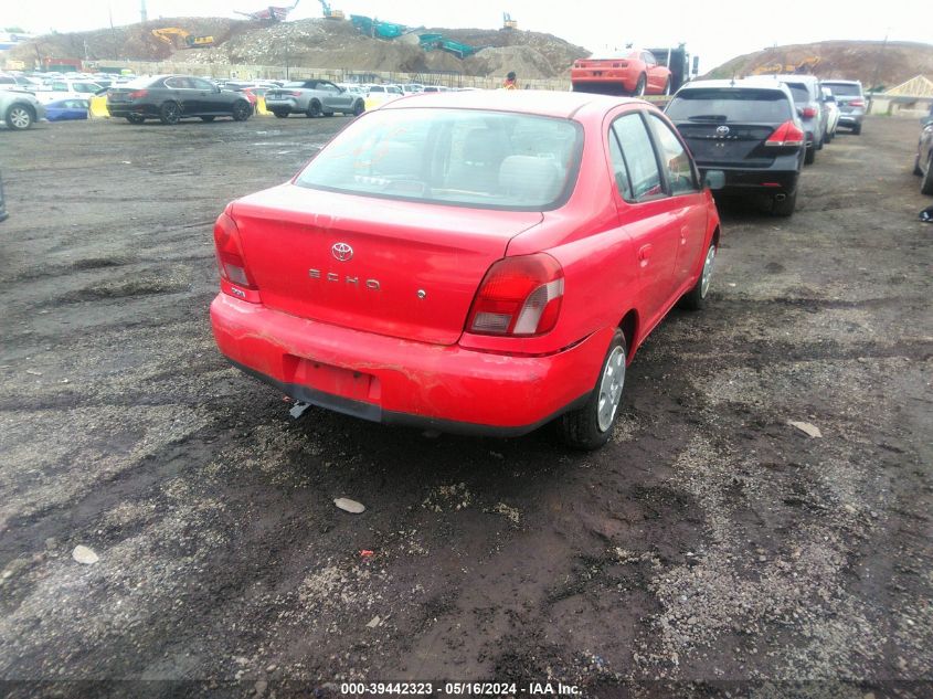 2001 Toyota Echo VIN: JTDBT123110186551 Lot: 39442323