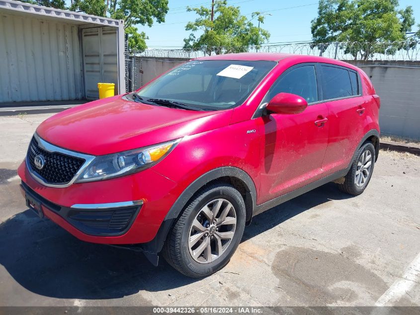 2015 Kia Sportage Lx VIN: KNDPBCACXF7756437 Lot: 39442326