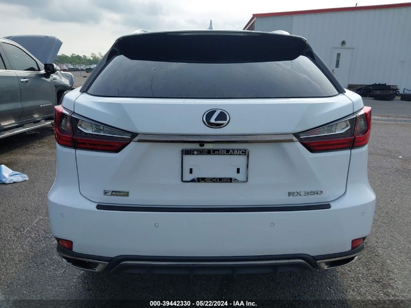 2022 Lexus Rx 350 F Sport Handling VIN: 2T2YZMDA1NC367825 Lot: 39442330