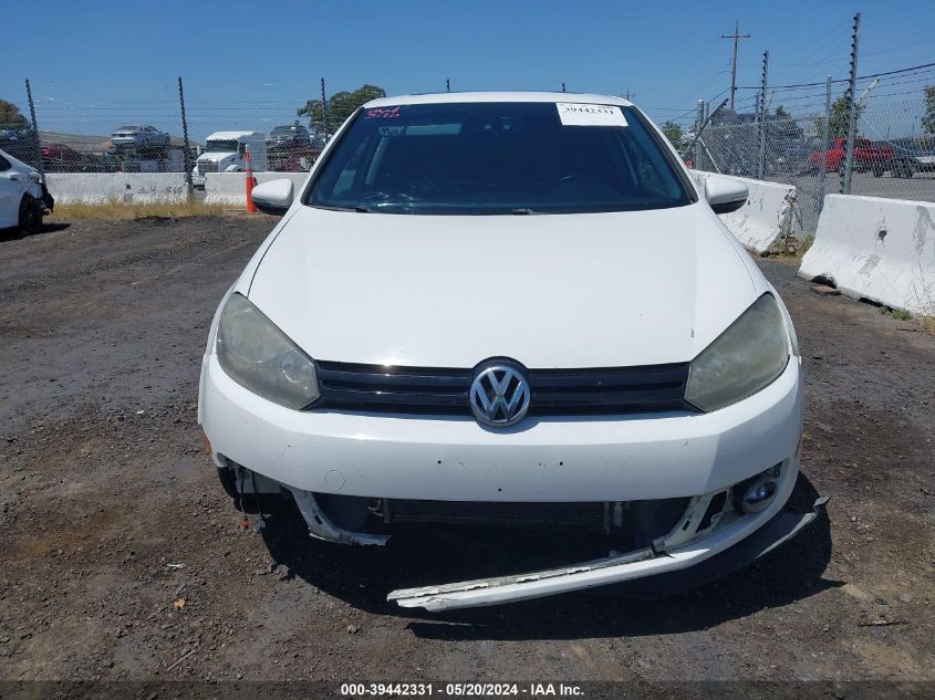 2011 Volkswagen Golf Tdi 2-Door VIN: WVWMM7AJ5BW091434 Lot: 39442331