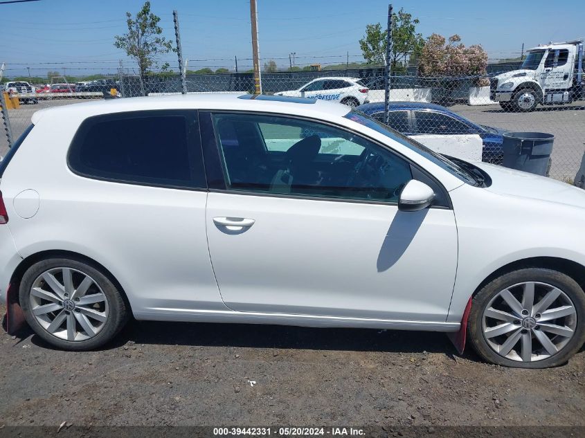 2011 Volkswagen Golf Tdi 2-Door VIN: WVWMM7AJ5BW091434 Lot: 39442331