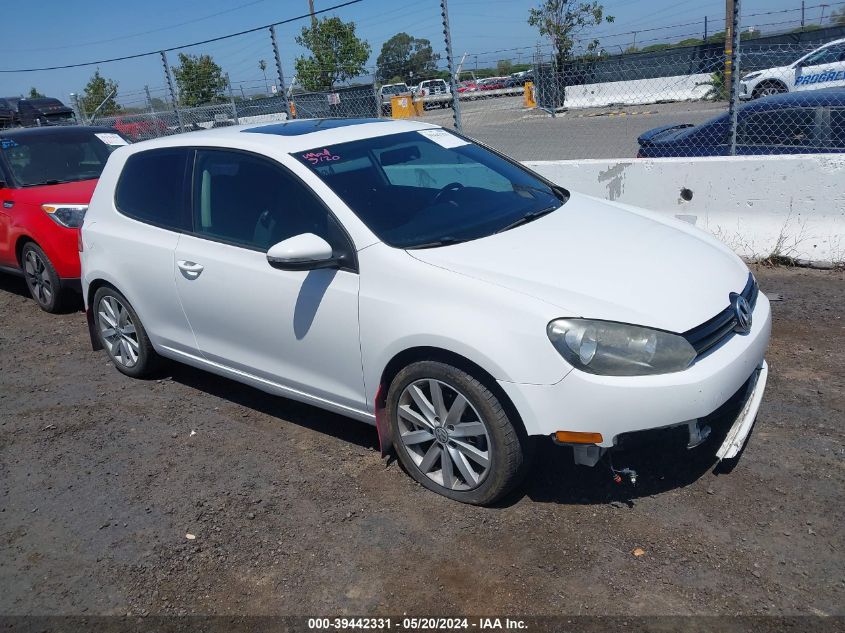 2011 Volkswagen Golf Tdi 2-Door VIN: WVWMM7AJ5BW091434 Lot: 39442331