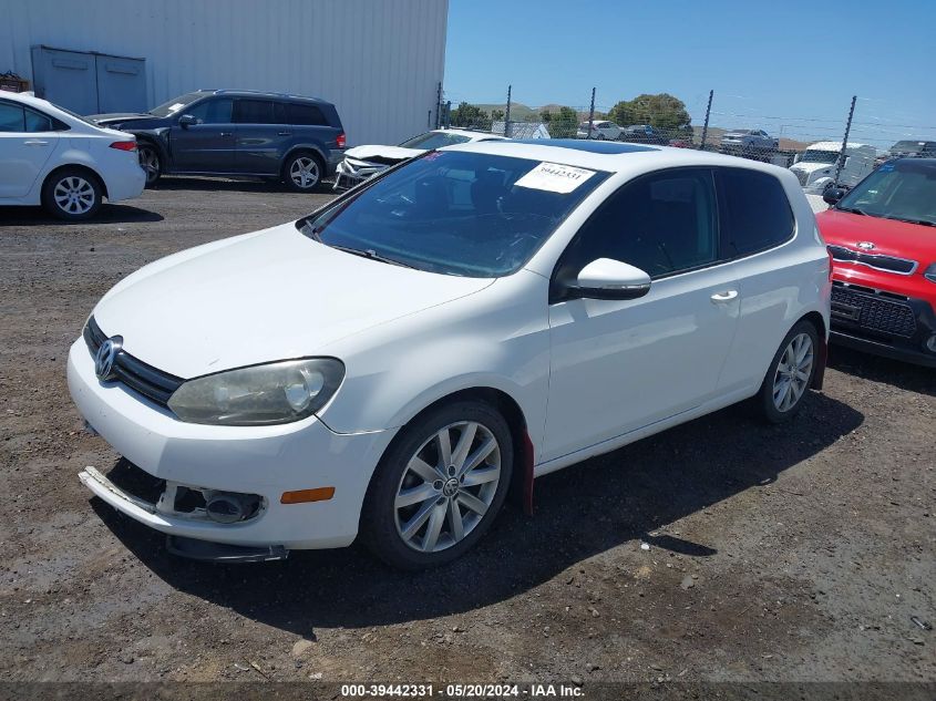 2011 Volkswagen Golf Tdi 2-Door VIN: WVWMM7AJ5BW091434 Lot: 39442331