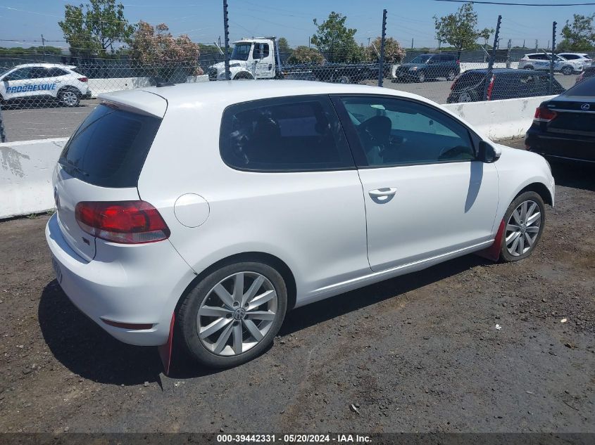 2011 Volkswagen Golf Tdi 2-Door VIN: WVWMM7AJ5BW091434 Lot: 39442331