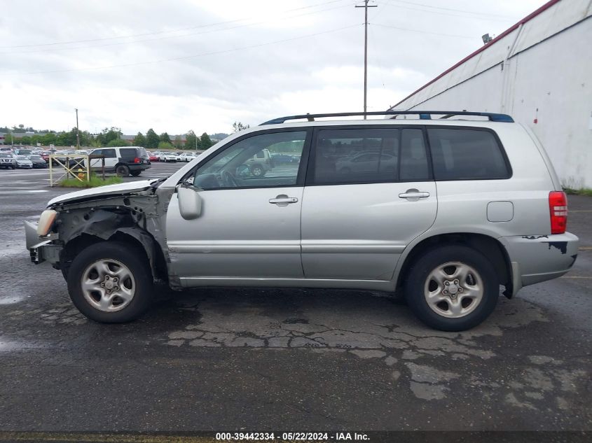 2003 Toyota Highlander VIN: JTEGD21AX30066125 Lot: 39442334