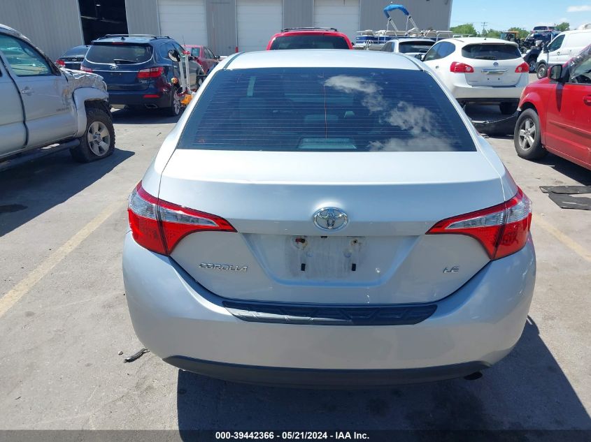 2016 Toyota Corolla Le Plus VIN: 2T1BURHE8GC724231 Lot: 39442366