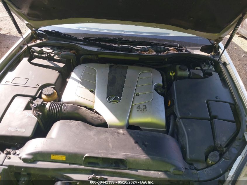 2002 Lexus Ls 430 VIN: JTHBN30F120074920 Lot: 39442399