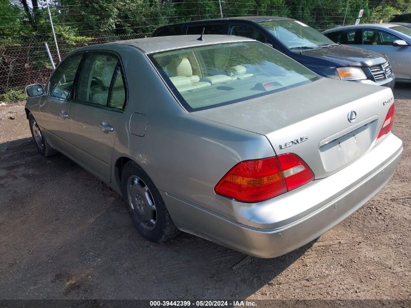 2002 Lexus Ls 430 VIN: JTHBN30F120074920 Lot: 39442399