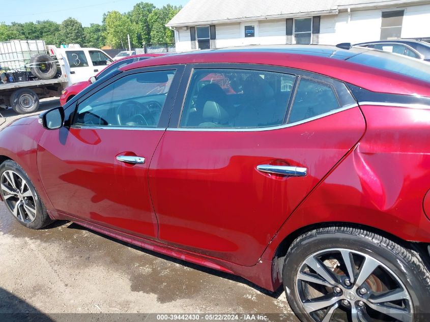 2018 Nissan Maxima 3.5 Sl VIN: 1N4AA6APXJC388781 Lot: 39442430