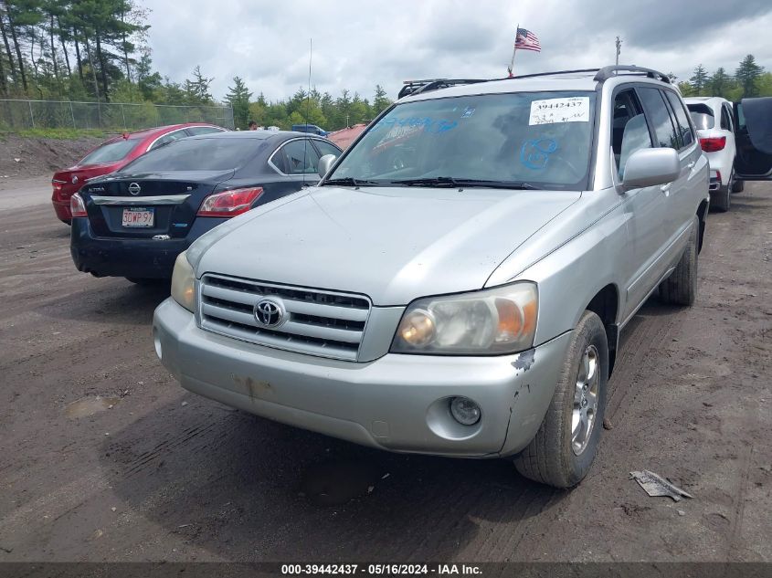 2005 Toyota Highlander V6 VIN: JTEEP21A050096669 Lot: 39442437