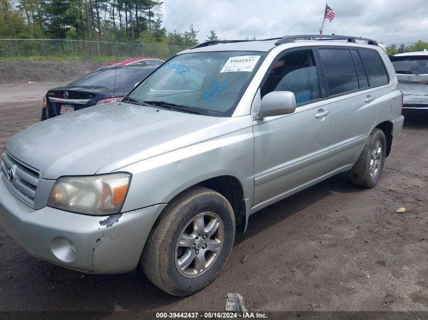 2005 Toyota Highlander V6 VIN: JTEEP21A050096669 Lot: 39442437