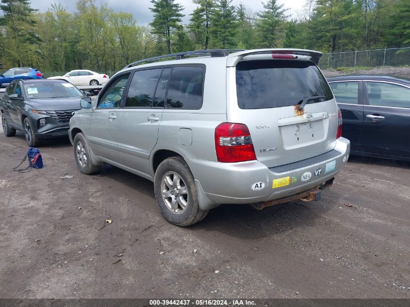 2005 Toyota Highlander V6 VIN: JTEEP21A050096669 Lot: 39442437