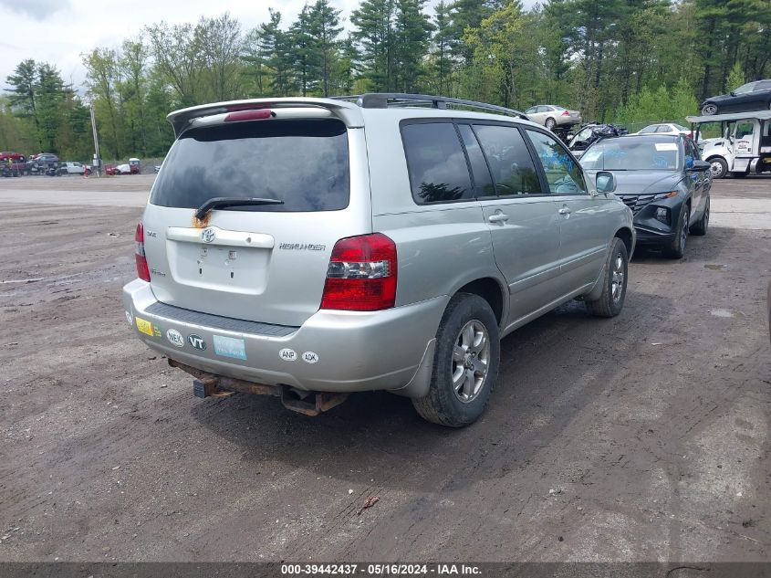 2005 Toyota Highlander V6 VIN: JTEEP21A050096669 Lot: 39442437