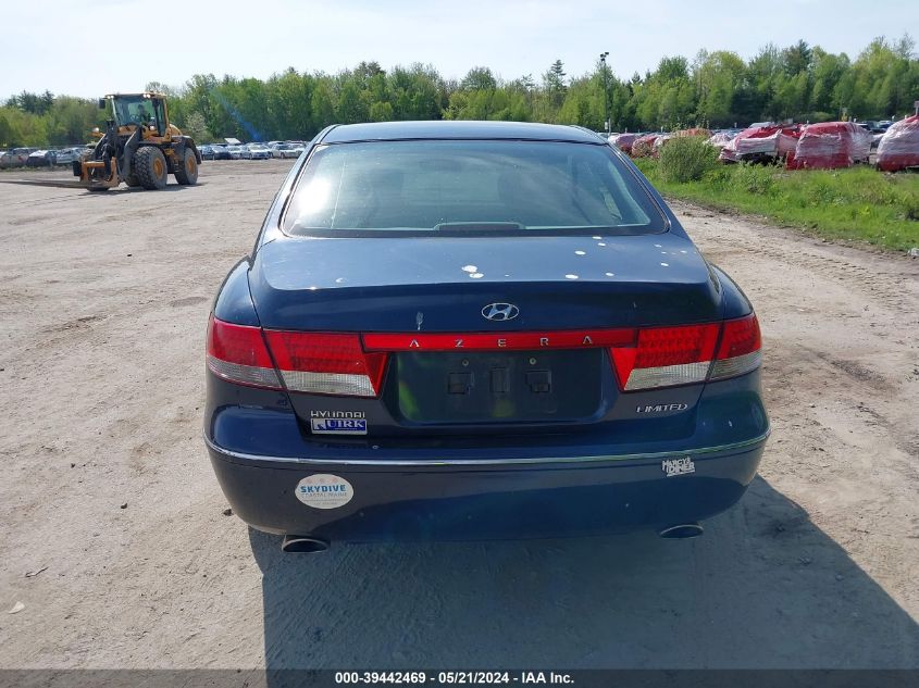 2007 Hyundai Azera Limited/Se VIN: KMHFC46F77A159618 Lot: 39442469