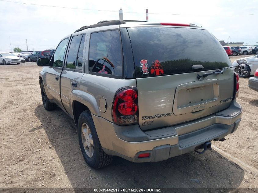 2003 Chevrolet Trailblazer Lt VIN: 1GNDT13S832222829 Lot: 39442517