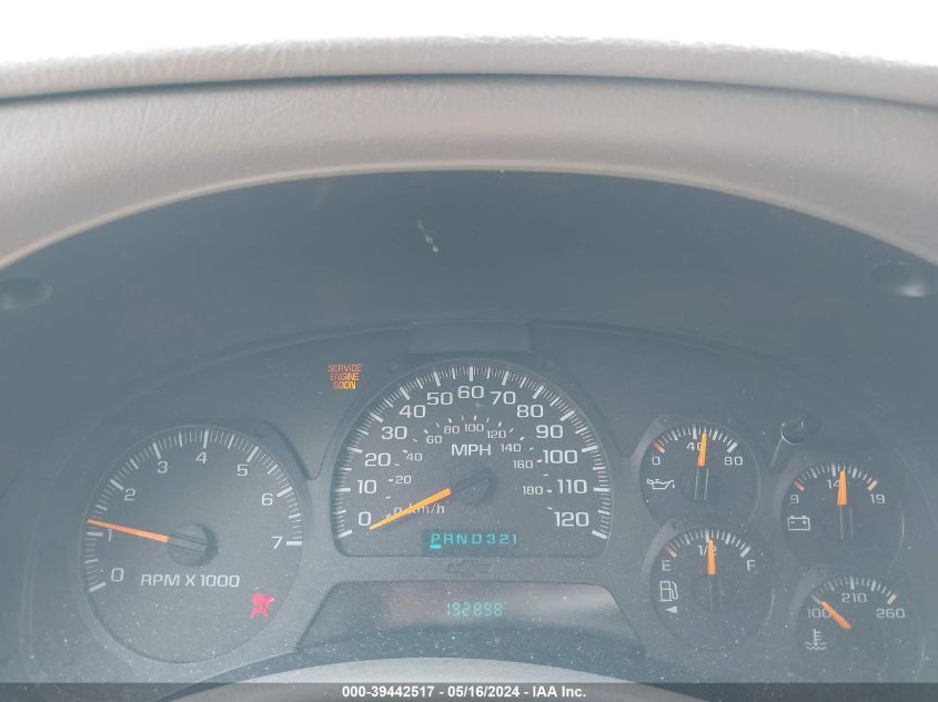 2003 Chevrolet Trailblazer Lt VIN: 1GNDT13S832222829 Lot: 39442517