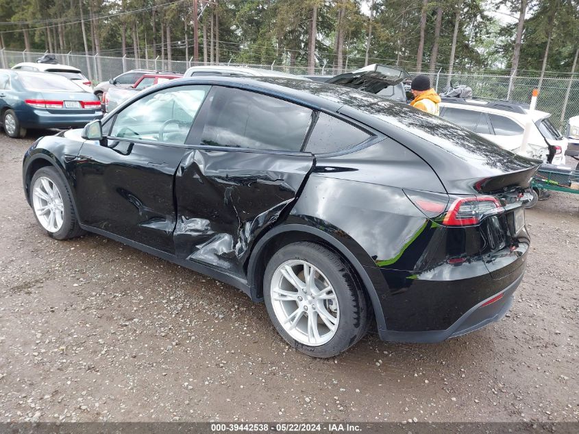 2021 Tesla Model Y Long Range Dual Motor All-Wheel Drive VIN: 5YJYGDEE1MF216182 Lot: 39442538